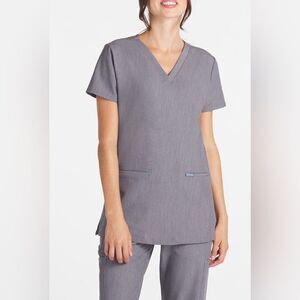 DOLAN Echo 2-Pocket CORE Scrub Top Grey XS NWT IN PACKAGE